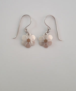 Daisy Silver or Copper Earrings