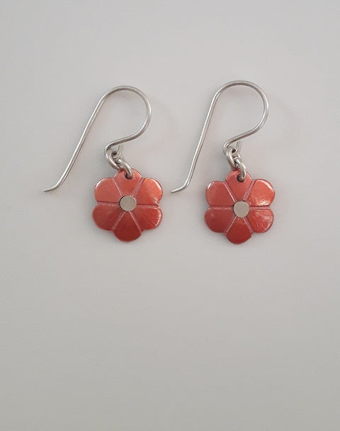 Daisy Silver or Copper Earrings