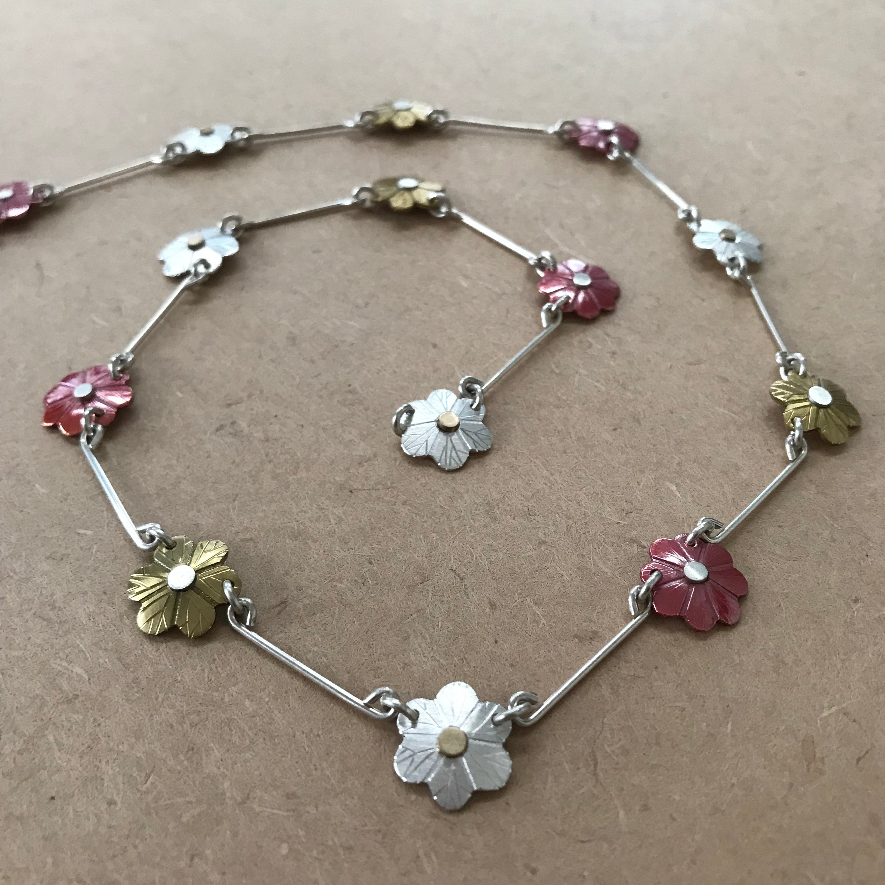 Daisy Necklace. Not for sale.