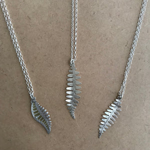 Fern Leaf on Sterling Chain