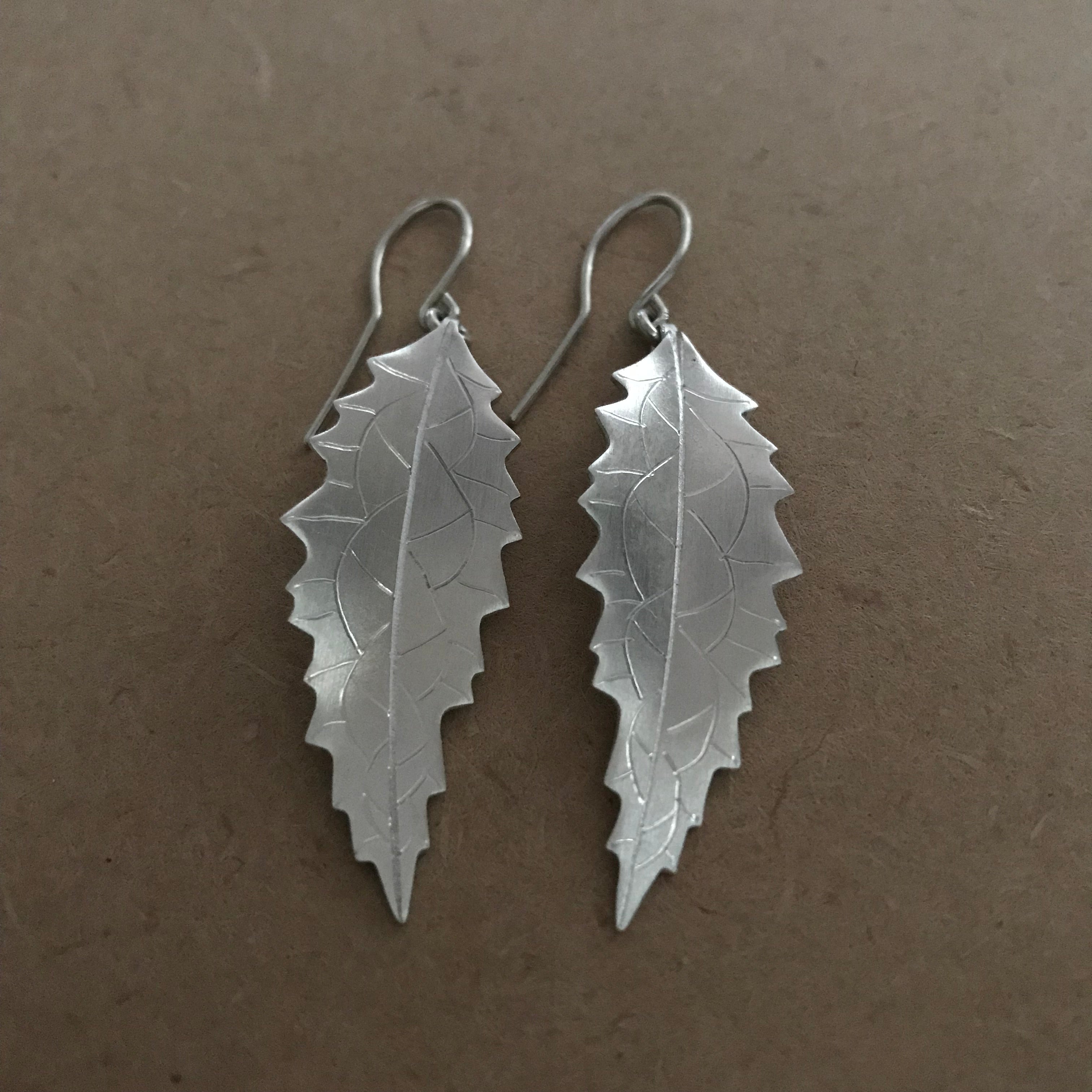 Houhere (lacebark) silver earrings