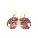 Earrings Fold Formed Spiral. Not for sale.