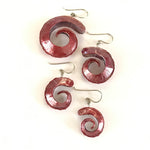 Earrings Fold Formed Spiral. Not for sale.