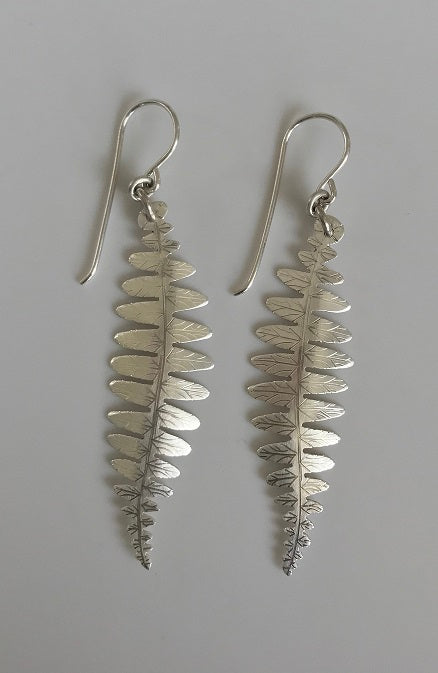 Fern Silver Earrings