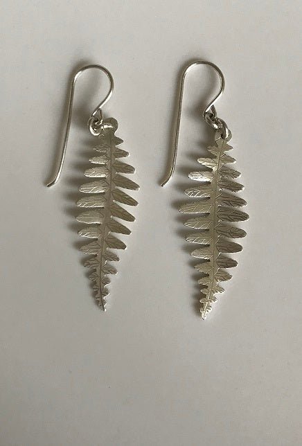 Fern Silver Earrings