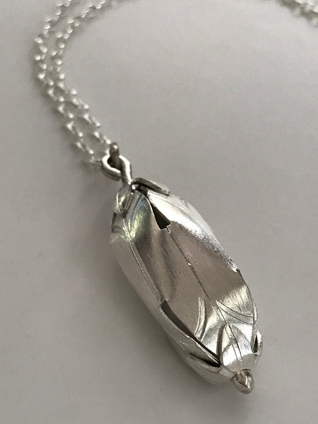 White Crystal Rock Necklace 